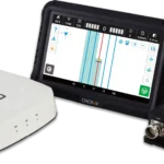 Set of components for CHCNAV NX510 Steer Ready including the receiver, tablet, and guidance controller.