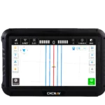 Tablet display for NX510 detailing guidelines for precision auto-steering.